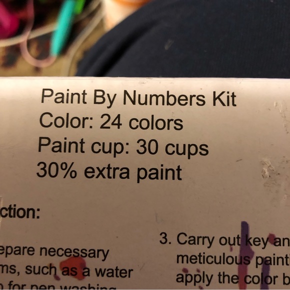 NWT Yanxin PAINT BY NUMBERS KIT Fruit, 2 Glasses & 2 Bottles of Wine  Hobby - Picture 5 of 9